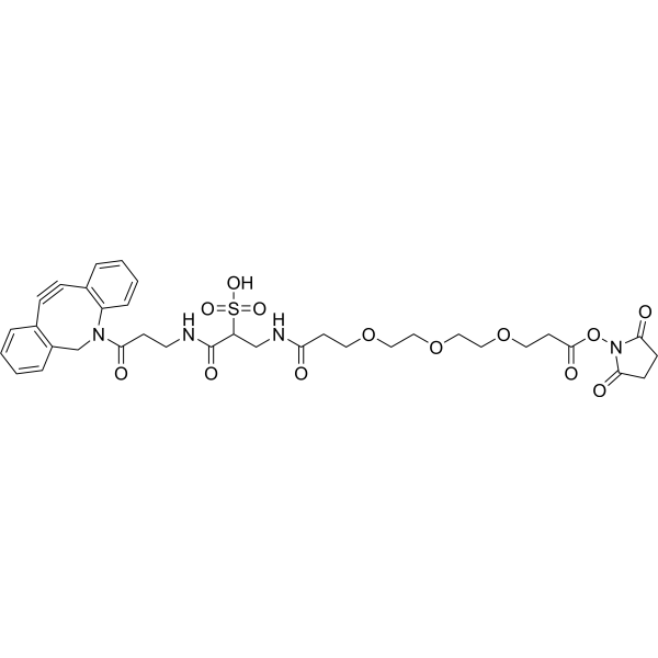 Sulfo DBCO-PEG3-NHS ester Chemical Structure