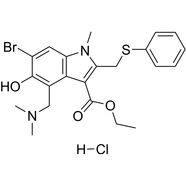 Umifenovir hydrochloride Chemical Structure