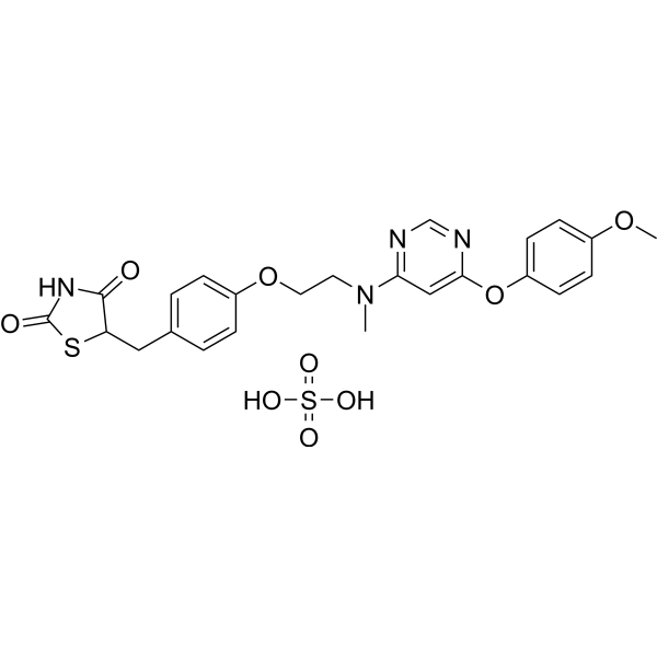 Lobeglitazone sulfate Chemical Structure