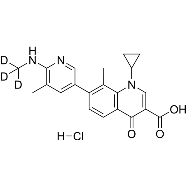 Ozenoxacin-<em>d</em><em>3</em> hydrochloride