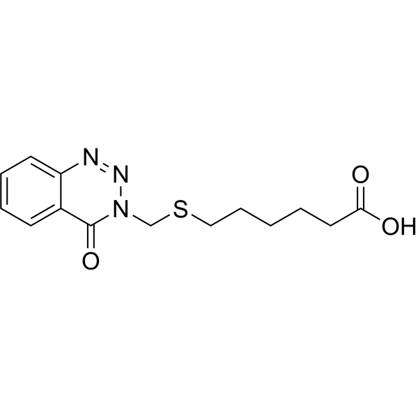 4-Ketobenzotriazine-CH2-S-(CH2)5-COOH Chemical Structure