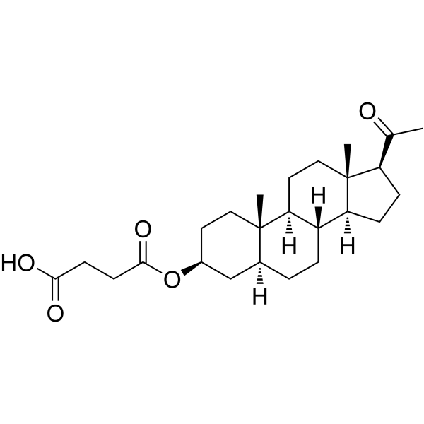 (5α)-Pregnan-20-one-succinic Chemical Structure