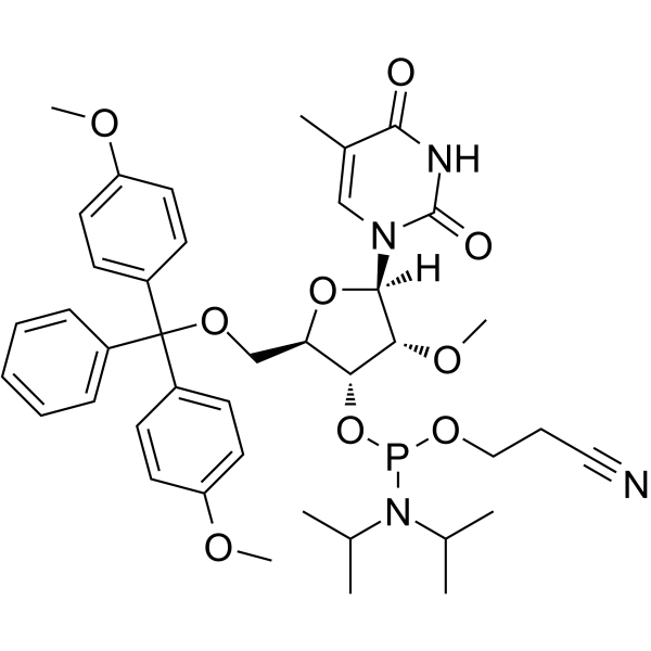 2'-O-Methyl-5-methyl-U CEP Chemical Structure