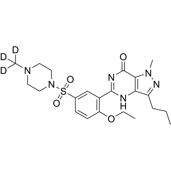 Sildenafil-d<sub>3</sub> Chemical Structure
