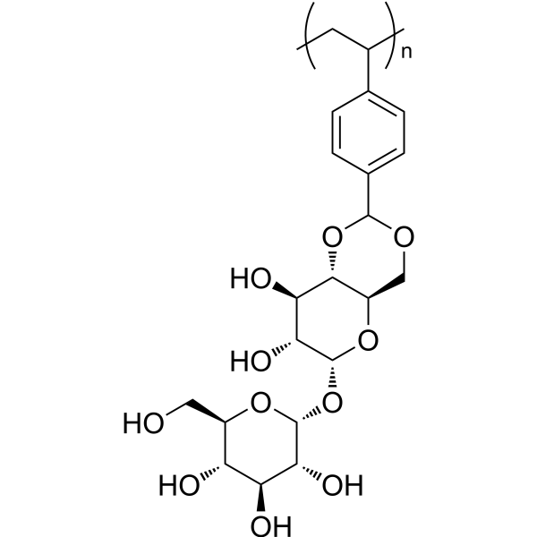 Poly(styrenyl acetal trehalose) Chemical Structure