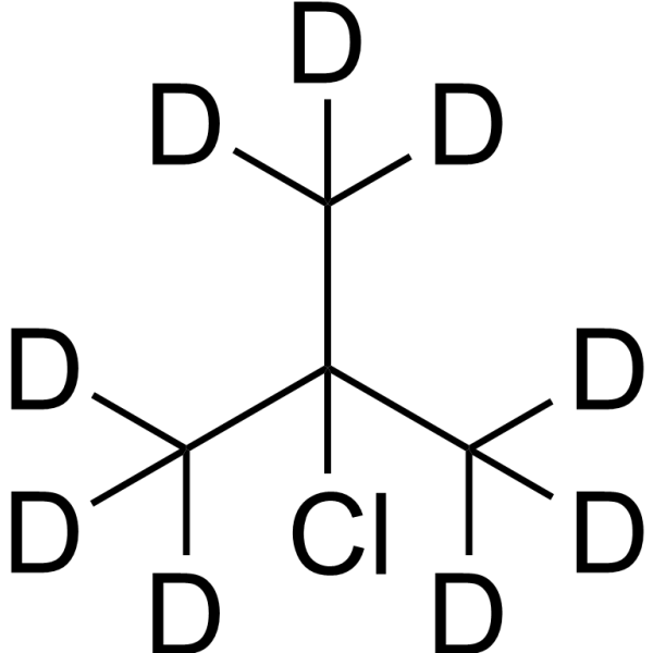 2-Chloro-2-methylpropane-d<sub>9</sub> Chemical Structure