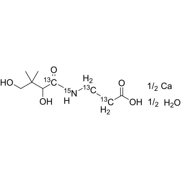 (Rac)-Vitamin B5,Calcium Salt Hydrate-13C3 15N