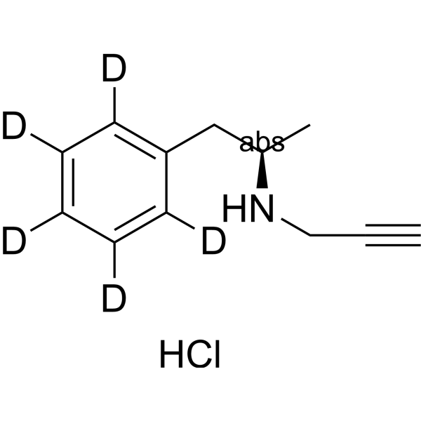 N-Desmethyl Selegiline-dd<sub>5</sub> hydrochloride Chemical Structure
