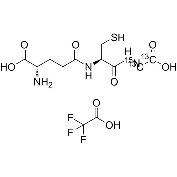 Glutathione-glycine-13C2,15<em>N</em> trifluoroacetate