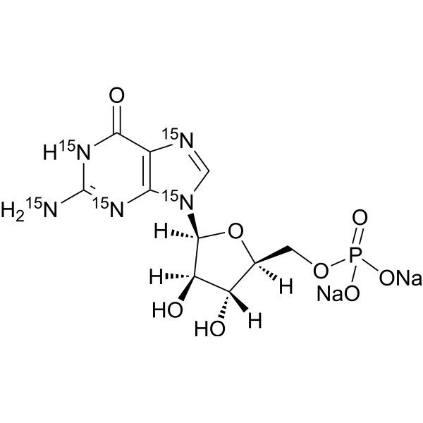 Guanosine-5 '- monophosphate-<em>15</em><em>n</em>5 sodium