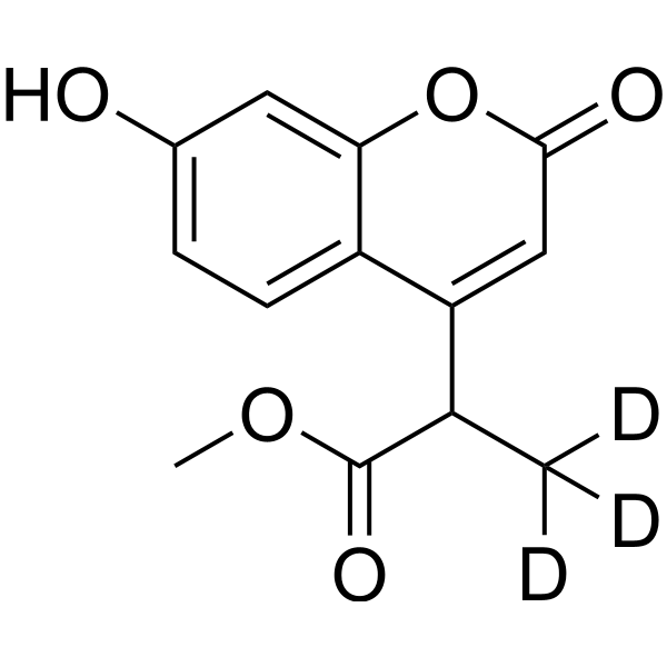 2-(7-Hydroxycoumarin-<em>4</em>-yl)-propanoic acid <em>methyl</em> ester-d3