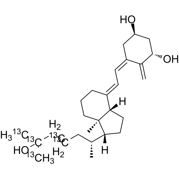 Calcitriol-<sup>13</sup>C<sub>5</sub> Chemical Structure