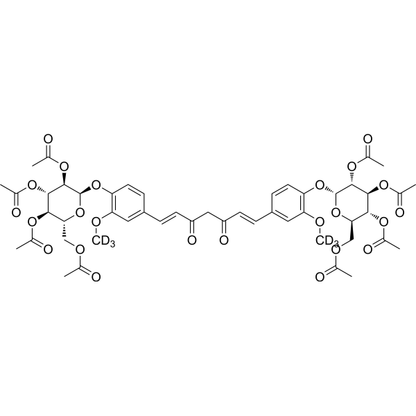 Curcumin-diglucoside tetraacetate-d<sub>6</sub> Chemical Structure