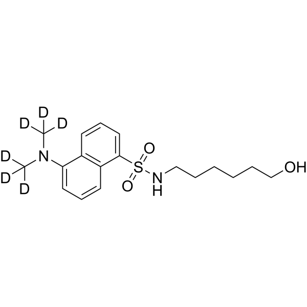 N-Dansyl 6-aminohexanol-d<sub>6</sub> Chemical Structure