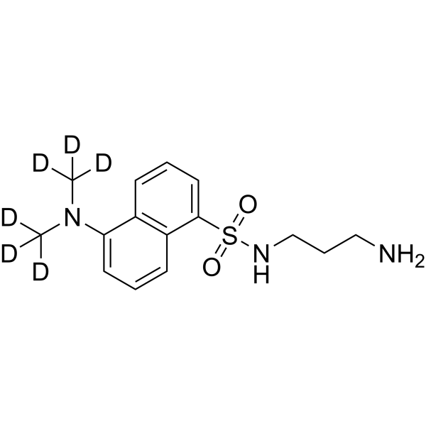 N-Dansyl 1,3-diaminopropane-d<sub>6</sub> Chemical Structure