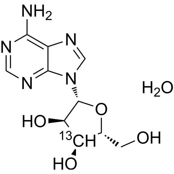 Adenosine:H20-<sup>13</sup>C Chemical Structure