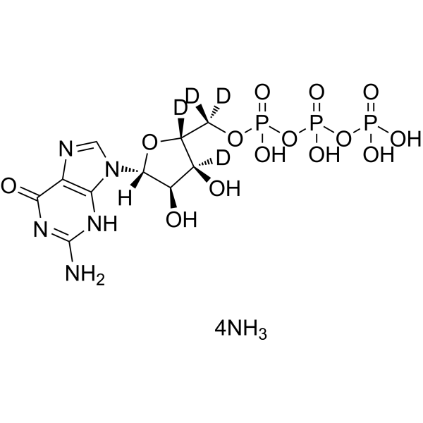 Guanosine <em>5</em>'-<em>triphosphate</em>(GTP)-d4 ammonium salt