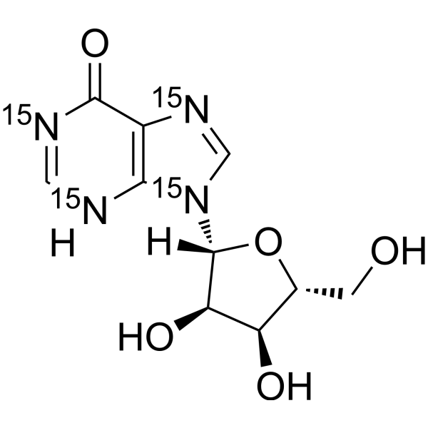 Inosine-<sup>15</sup>N<sub>4</sub> Chemical Structure