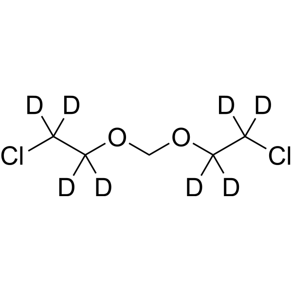 Bis(2-chloroethoxy)-methane-d<sub>8</sub> Chemical Structure