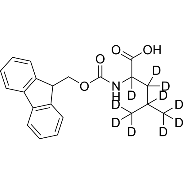 DL-Leucine-N-FMOC-d<sub>10</sub> Chemical Structure