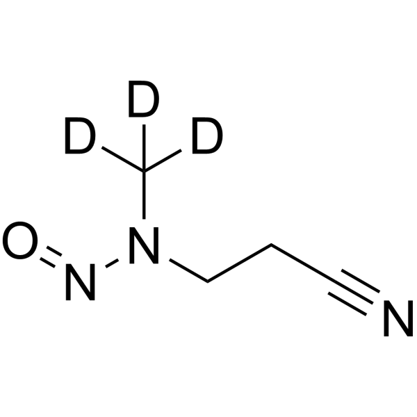 3-(Methyl-nitrosoamino)propionitrile-d<sub>3</sub> Chemical Structure