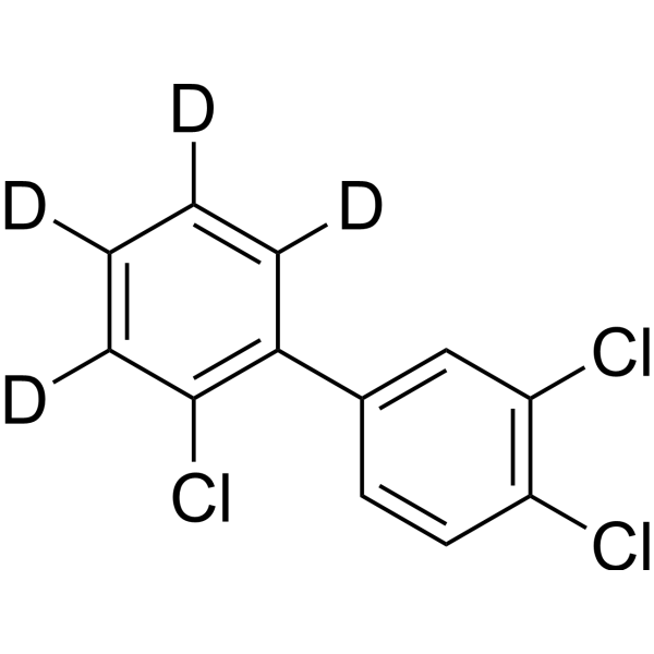 2′,3,4-Trichlorobiphenyl-3′,4′,5′,6′-d<sub>4</sub> Chemical Structure