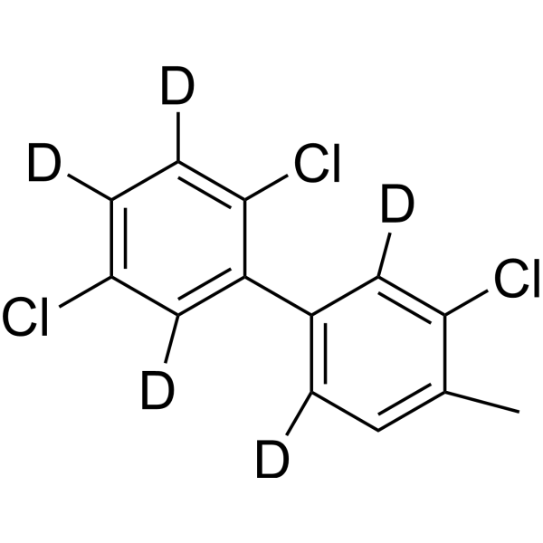 2,3′,5-Trichlorobiphenyl-2′,3,4,4′,6,6′-d<sub>6</sub> Chemical Structure