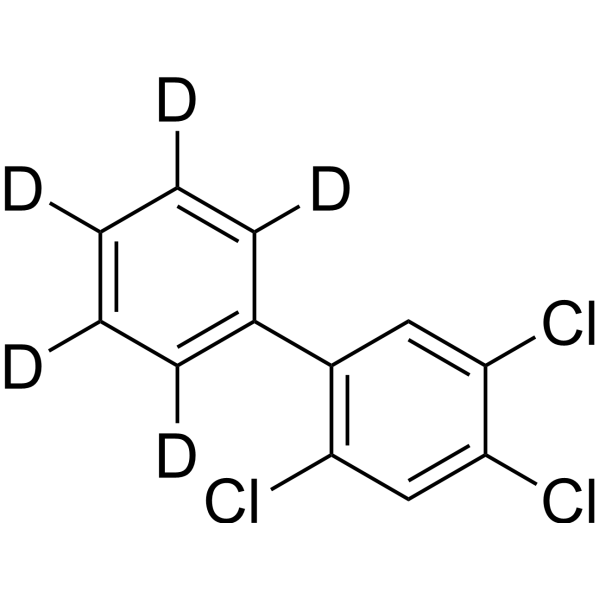 2,4,5-Trichlorobiphenyl-2′,3′,4′,5′,6′-d<sub>5</sub> Chemical Structure