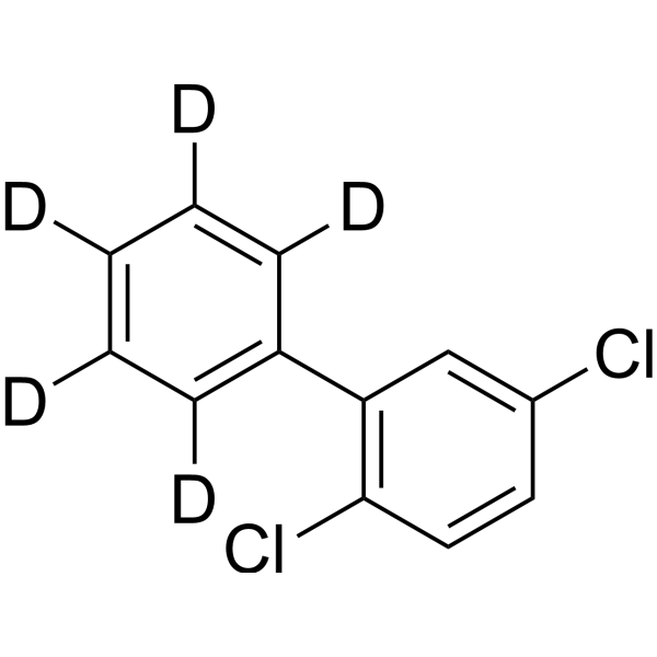 2,5-Dichlorobiphenyl-2′,3′,4′,5′,6′-d<sub>5</sub> Chemical Structure