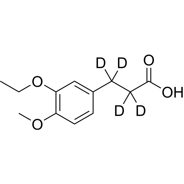 3-(3-Ethoxy-4-methoxyphenyl)propionic-2,2,3,3-<em>d</em>4