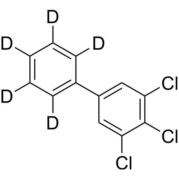 3,4,5-Trichlorobiphenyl-2′,3′,4′,5′,6′-d<sub>5</sub> Chemical Structure