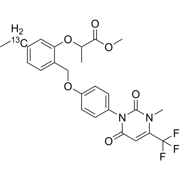 (±)-Benzfendizone-<sup>13</sup>C Chemical Structure