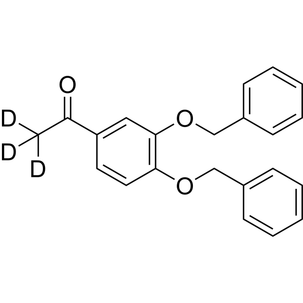 3′,4′-Dibenzyloxyaceto-phenone-d<sub>3</sub> Chemical Structure