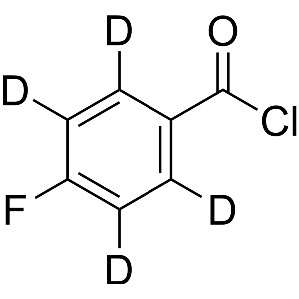 4-Fluorobenzoyl-2,3,5,6-d<sub>4</sub> chloride Chemical Structure
