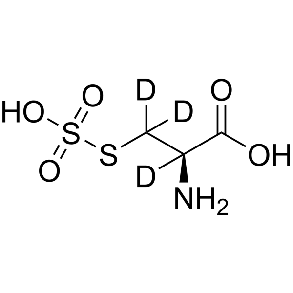 S-Sulfo-DL-cysteine-2,3,3-d<sub>3</sub>-1 Chemical Structure