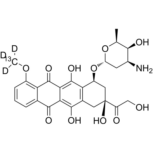 Doxorubicin-13C,d3 Chemical Structure