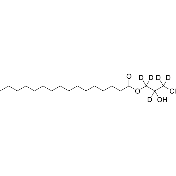 (±)-1-Hexadecanoyl-3-chloropropane-dd<sub>5</sub>-diol Chemical Structure