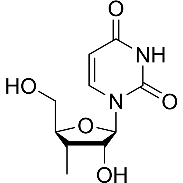 3′-Deoxy-3′-methyluridine Chemical Structure