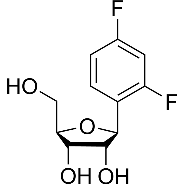 (<em>1</em>S)-<em>1</em>,4-Anhydro-<em>1</em>-<em>C</em>-(2,4-difluorophenyl)-D-ribitol