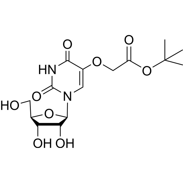 5-(t-Butyloxycarbonylmethoxy)uridine Chemical Structure