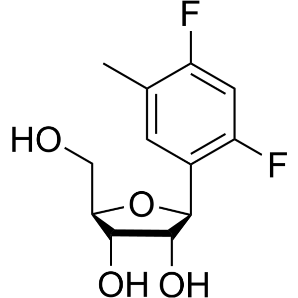 (1S)-1,<em>4</em>-Anhydro-1-<em>C</em>-(2,<em>4</em>-difluoro-5-methylphenyl)-D-ribitol
