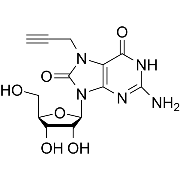 7,8-Dihydro-8-oxo-7-propargyl guanosine Chemical Structure