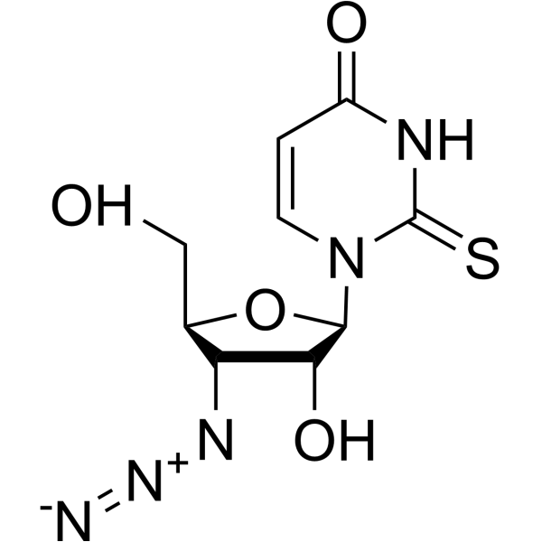 3’-Azido-3’-deoxy-2-thiouridine Chemical Structure