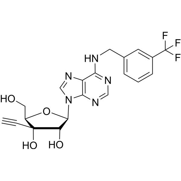 3’-Beta-C-ethynyl-N6-(m-trifluoromethyl benzyl)<em>adenosine</em>