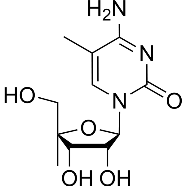 4’-C-Methyl-5-methylcytidine Chemical Structure