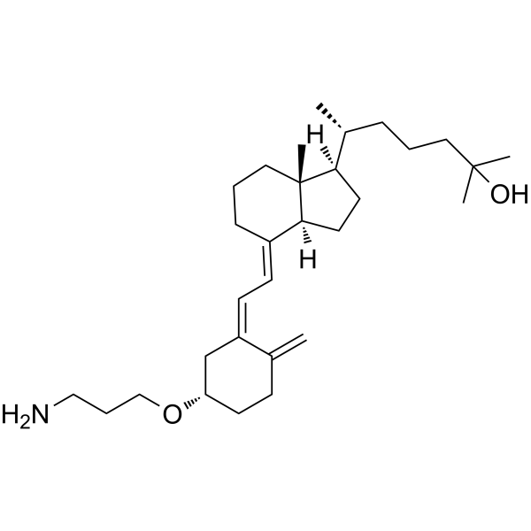 3-O-(2-Aminoethyl)-25-hydroxyvitamin D3 Chemical Structure