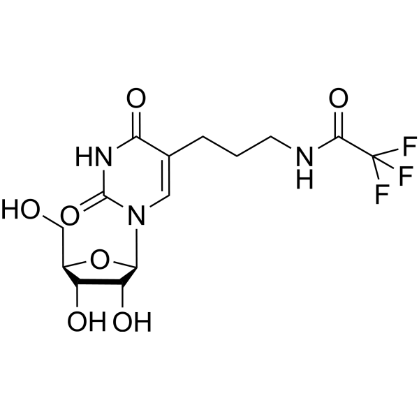 5-[3-[(Trifluoroacetyl)amino]propyl]uridine Chemical Structure