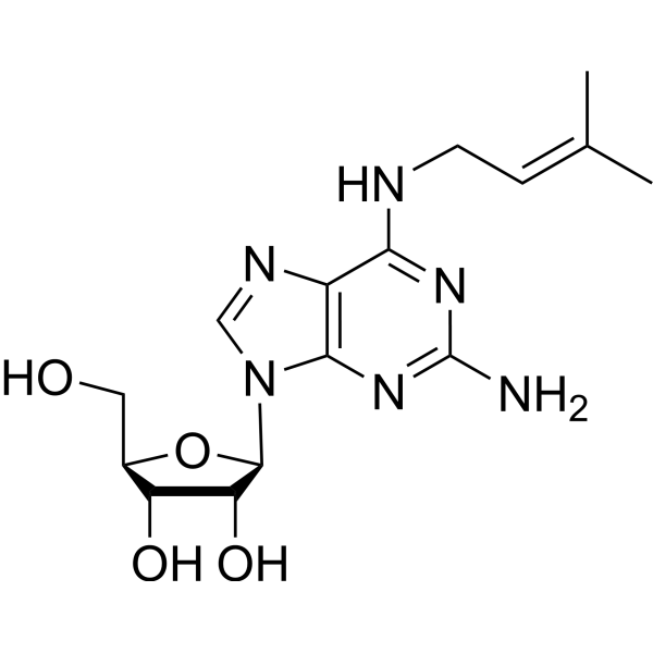 <em>2</em>-Amino-N-(3-methyl-<em>2</em>-buten-1-yl)adenosine