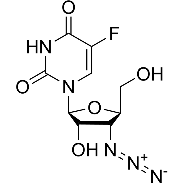 3’-Azido-3’-deoxy-5-fluoro-beta-L-uridine
