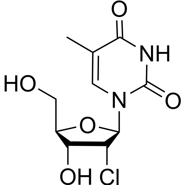 2’-Chlorothymidine Chemical Structure